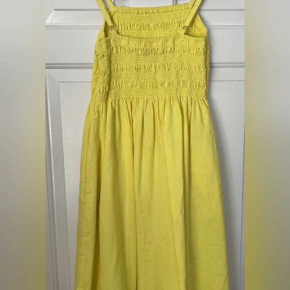 Univeral Thread Bright Yellow Spaghetti Strapped Dress - Picture 3 of 4